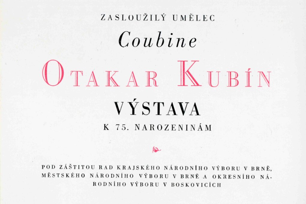 Zasloužilý umělec Otakar Kubín, výstava k 75. narozeninám